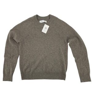Samsøe Samsøe Sweater Small Taupe Brown Like New Raglan Crewneck Wool Knit
